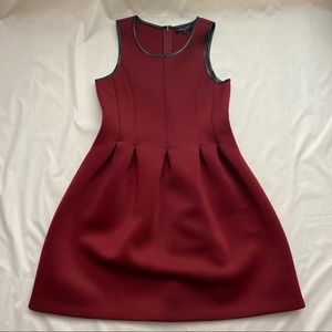 Vintage London Designer Beulah - flare neoprene dress - mini - skater - Y2K 90s